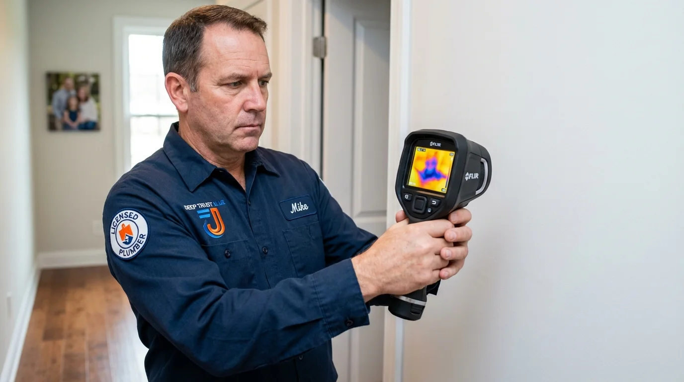 Thermal imaging leak detection by Johns Plumbing LLC in Munfordville